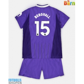 Billiga Tottenham Hotspur Lucas Bergvall #15 Tredjeställ Barn 2026-27 Kortärmad (+ Korta byxor)